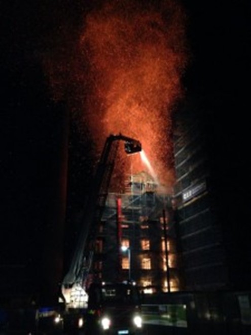 Fire Starts At Burscough Mill