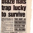 Women In Blaze Lucky To Be Alive